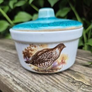 Sarreguemines Porcelaine A Feu Digoin Covered Dish